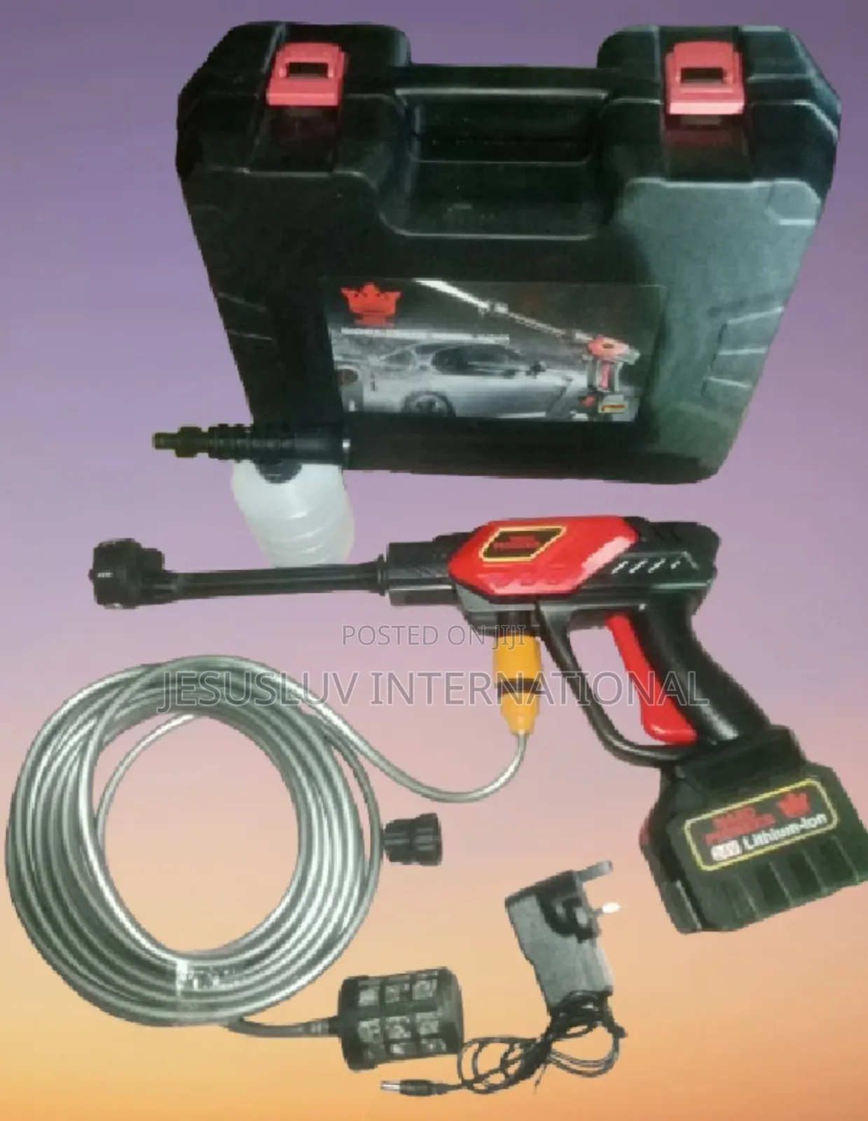 Cordless Pressure Washer,
‎With 24v Battery 6-in-1 Nozzle for Car