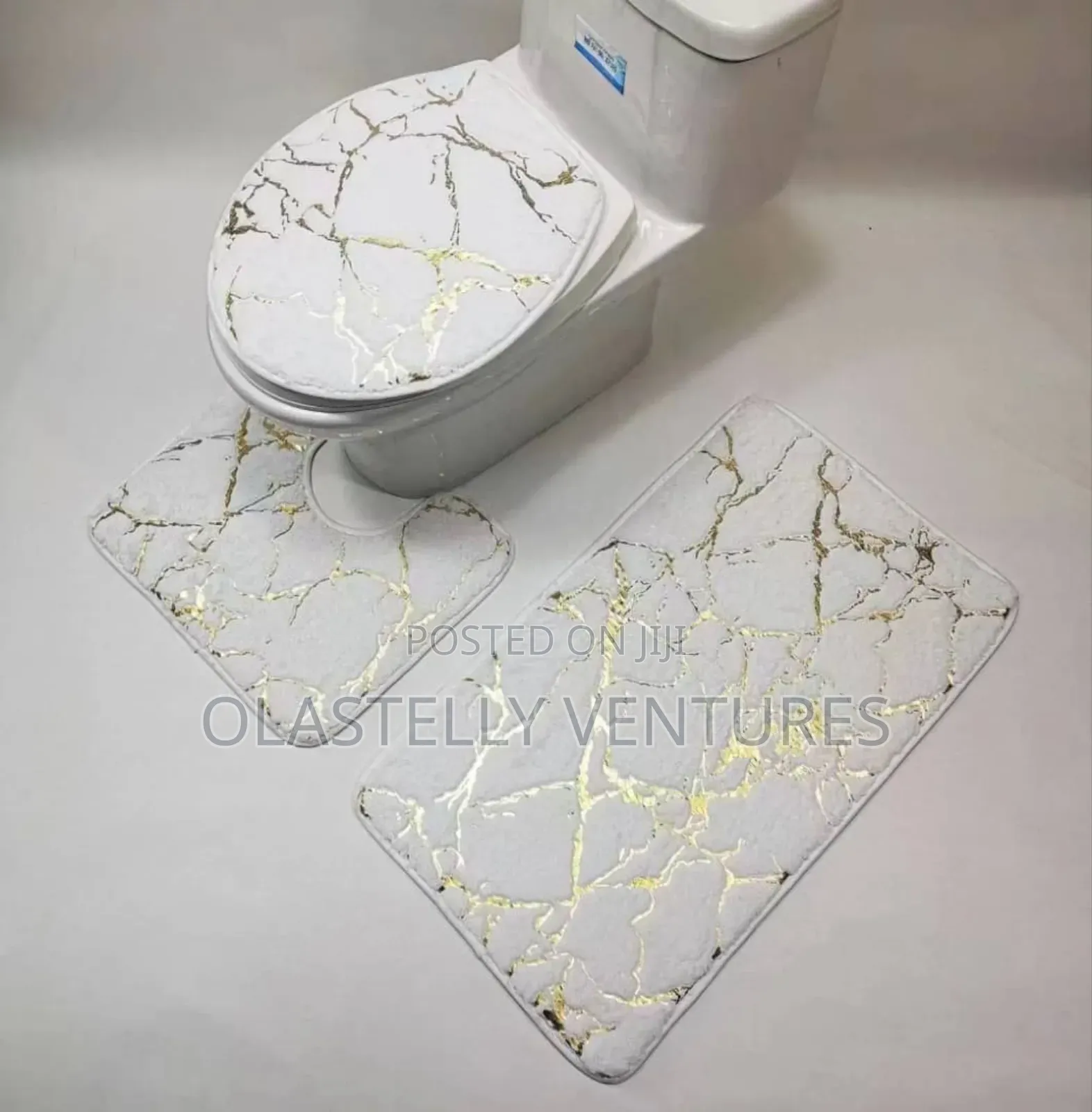 3in1 Gold Print Absorbent Non Slip Mat Ho