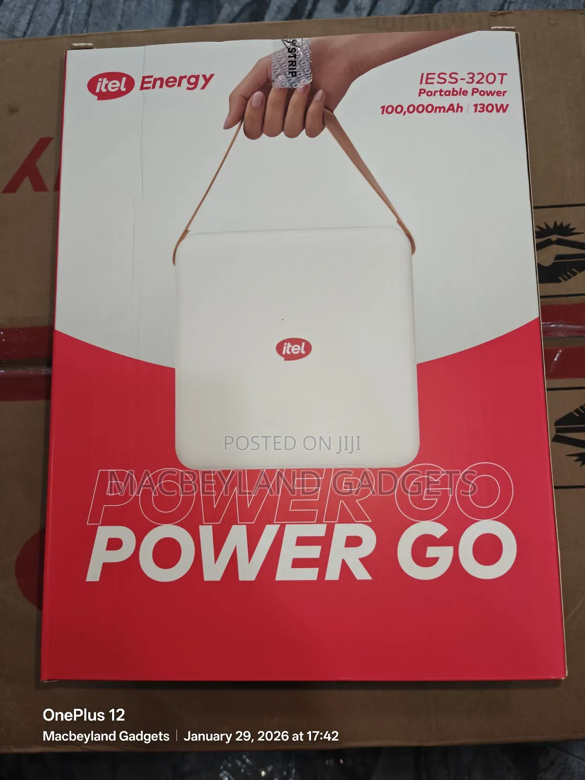 Itel Power Go 100,000mah Power Bank, 130 Watts
