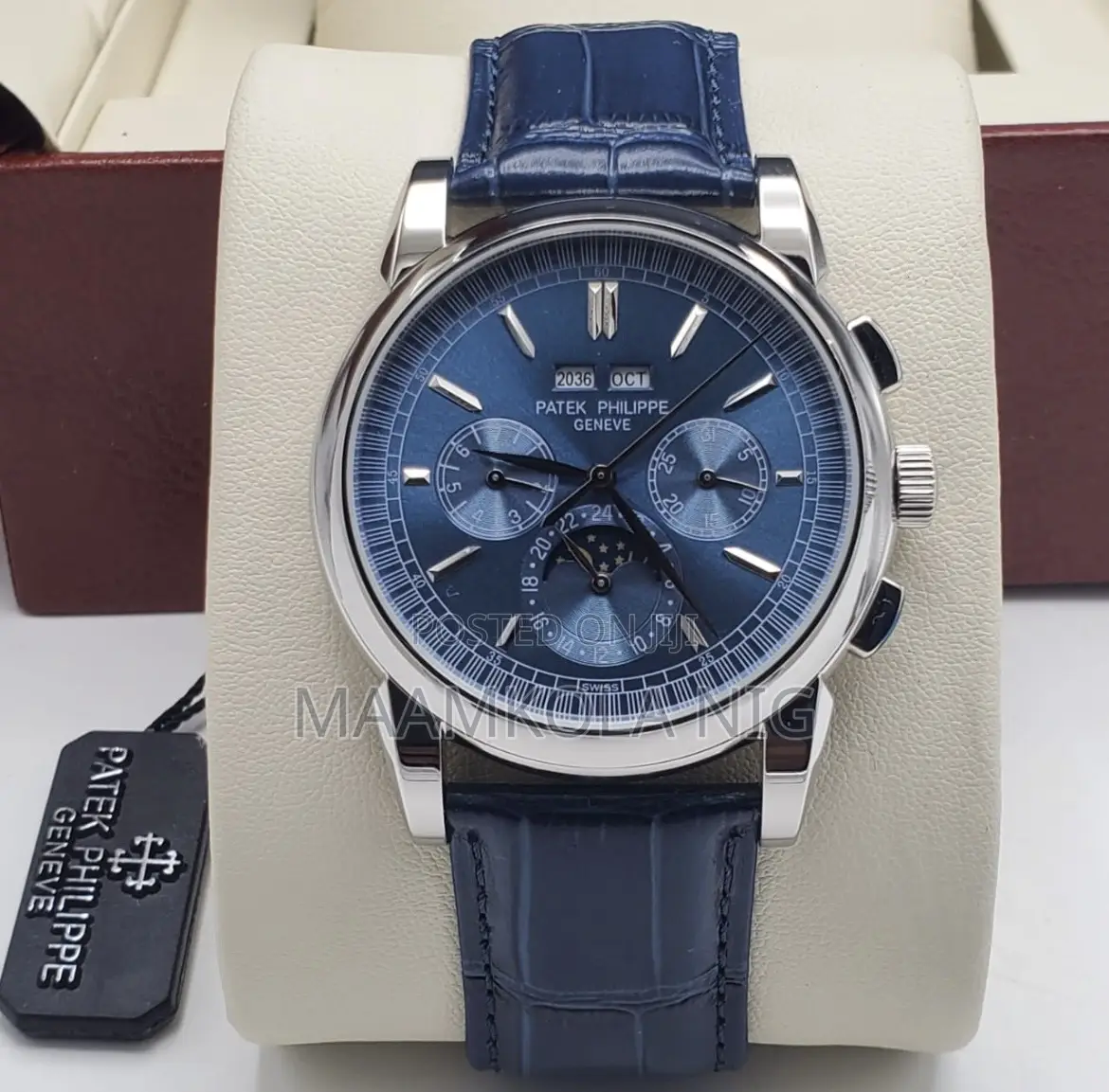 Patek Philippe Leather Watch, Available, Best Grade and High Quality