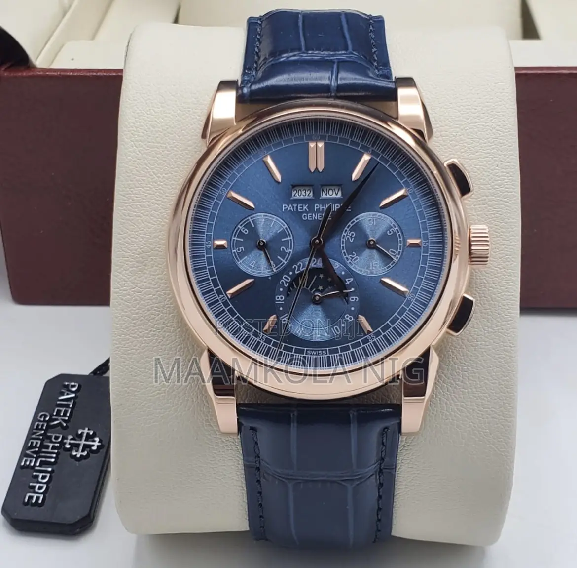 Patek Philippe Leather Watch, Available, Best Grade and High Quality