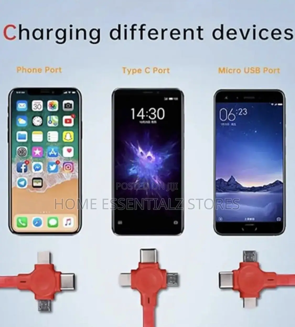 2 Pieces Multifunctional Fast Phone Charger Set - iPhone Charger