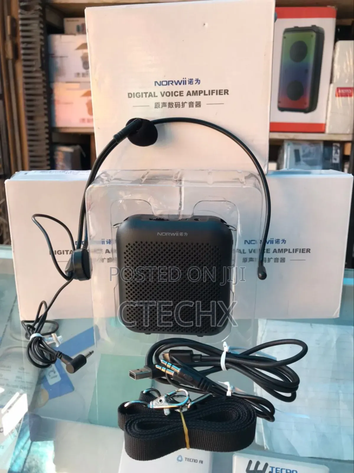 Norwii Voice Amplifier Wireless Microphone , 4000mah Rechargeable Bt