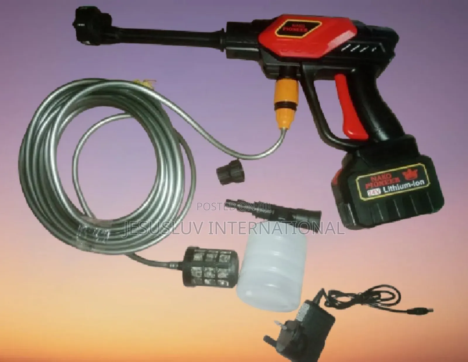 Powerful Pressure Washer 24v Battery With 6-in-1 Nozzle, for Car Wash