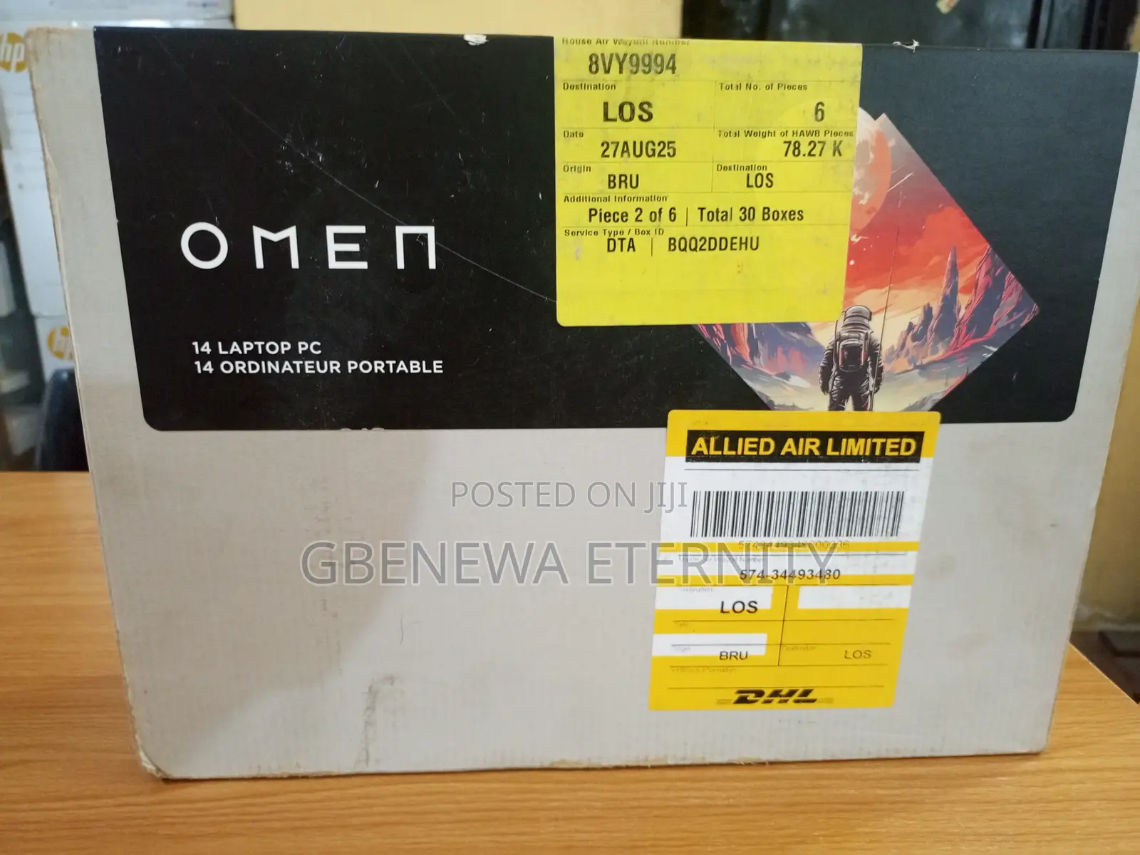 New Laptop HP Omen Transcend 14-Fb0023dx 16GB Intel Core Ultra 7 SSD 1T
