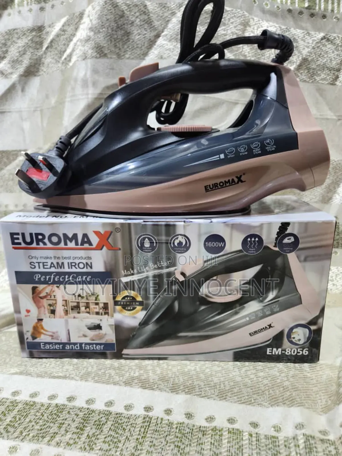 Euromax 1600w Steam Iron - Model Em-8056