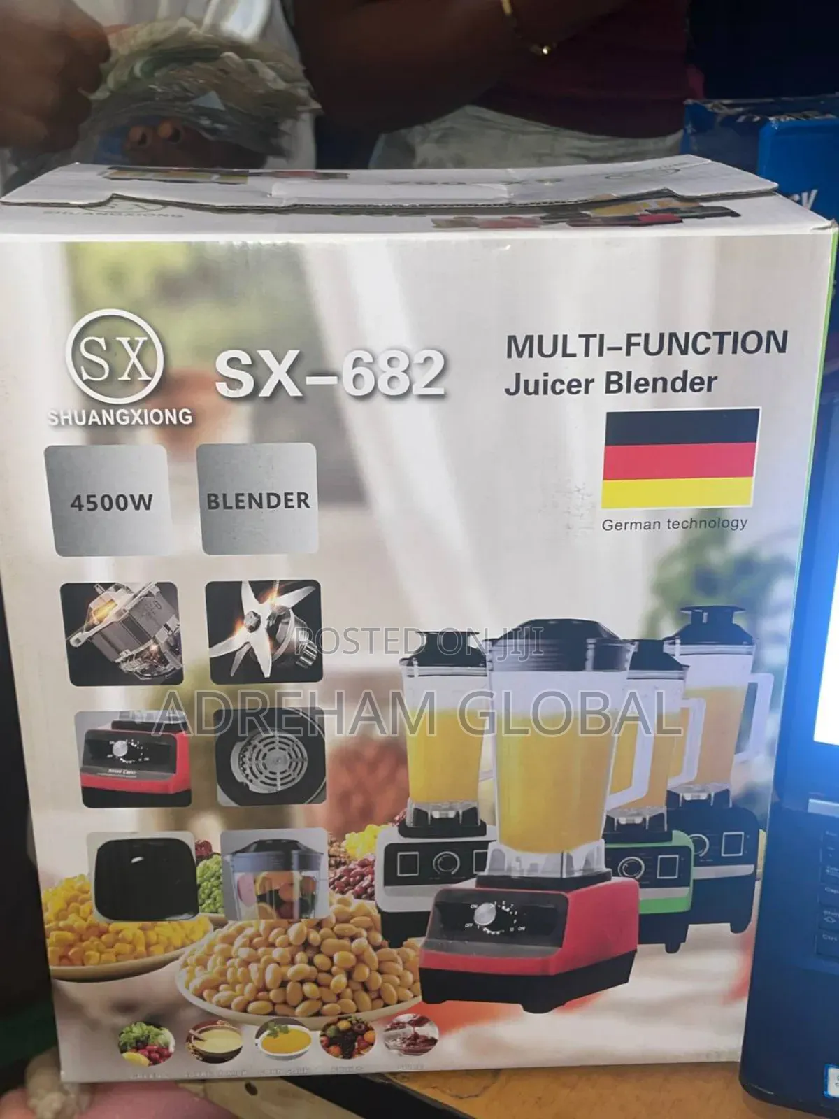 Sx Amaze Industrial Blender 
Sx 682, 4500watts