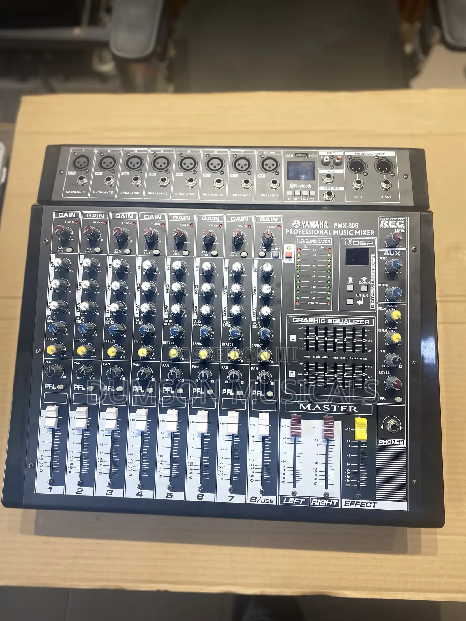Yamaha 8 Channels Powered Mixer With Usb, Sd Card Bluetooth