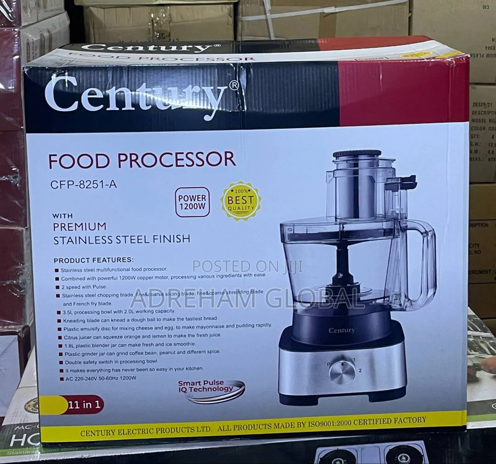 Century Food Processor 8l, 1200watts