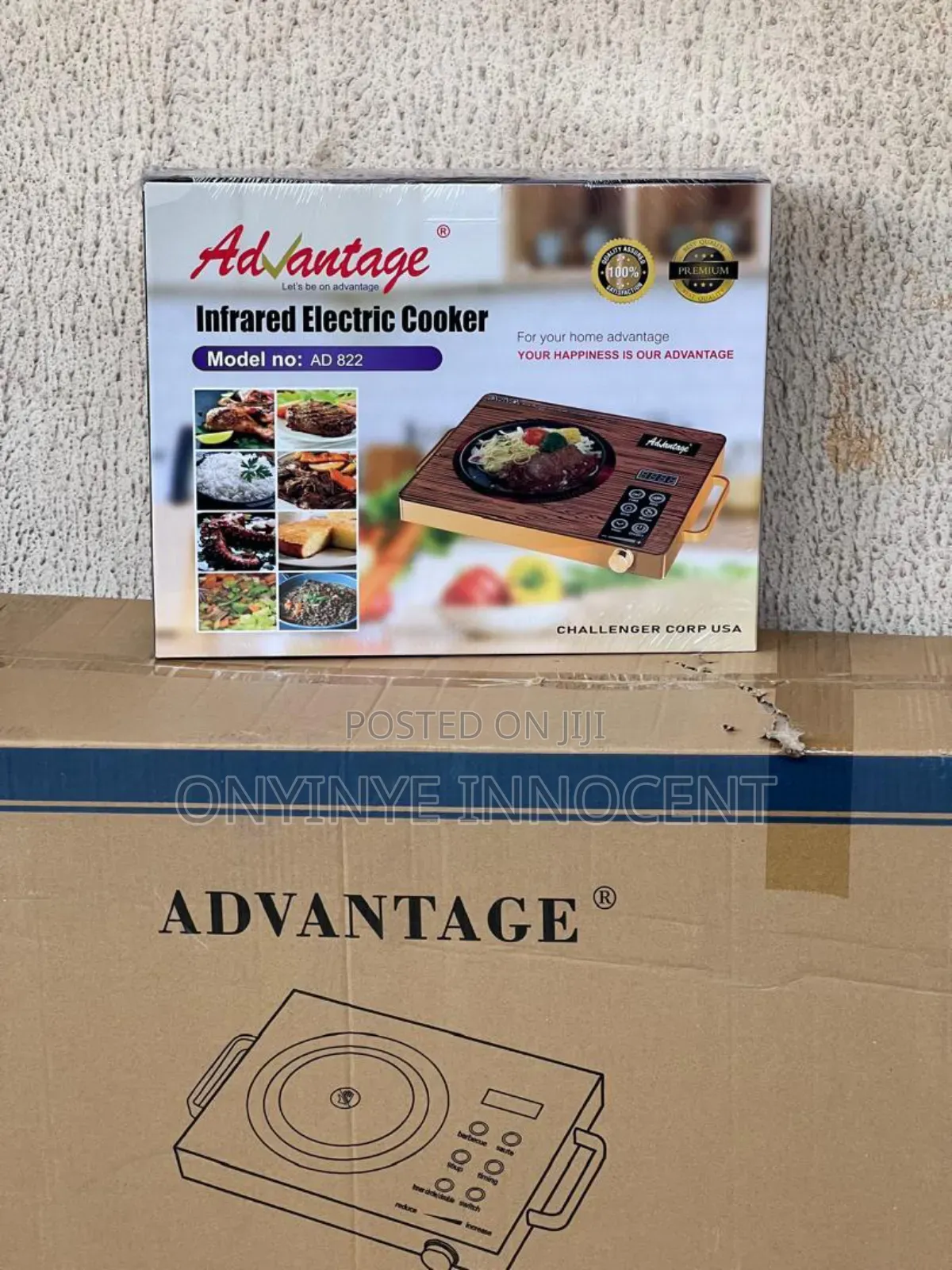 Advantage 3500w Infrared Electric Cooker (Model: Ad 822)