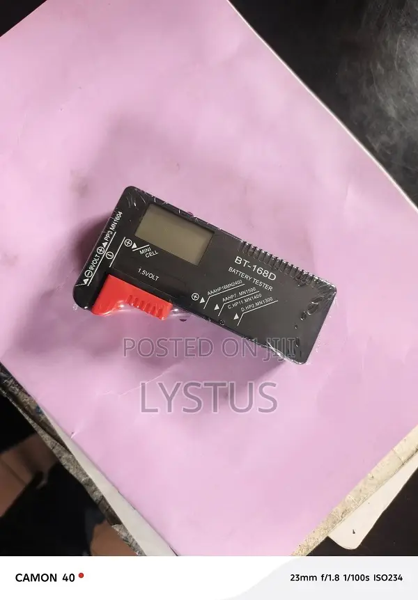Digital Lcd Battery Volts Tester – Aa/Aaa/C/D/9v/Button Cell