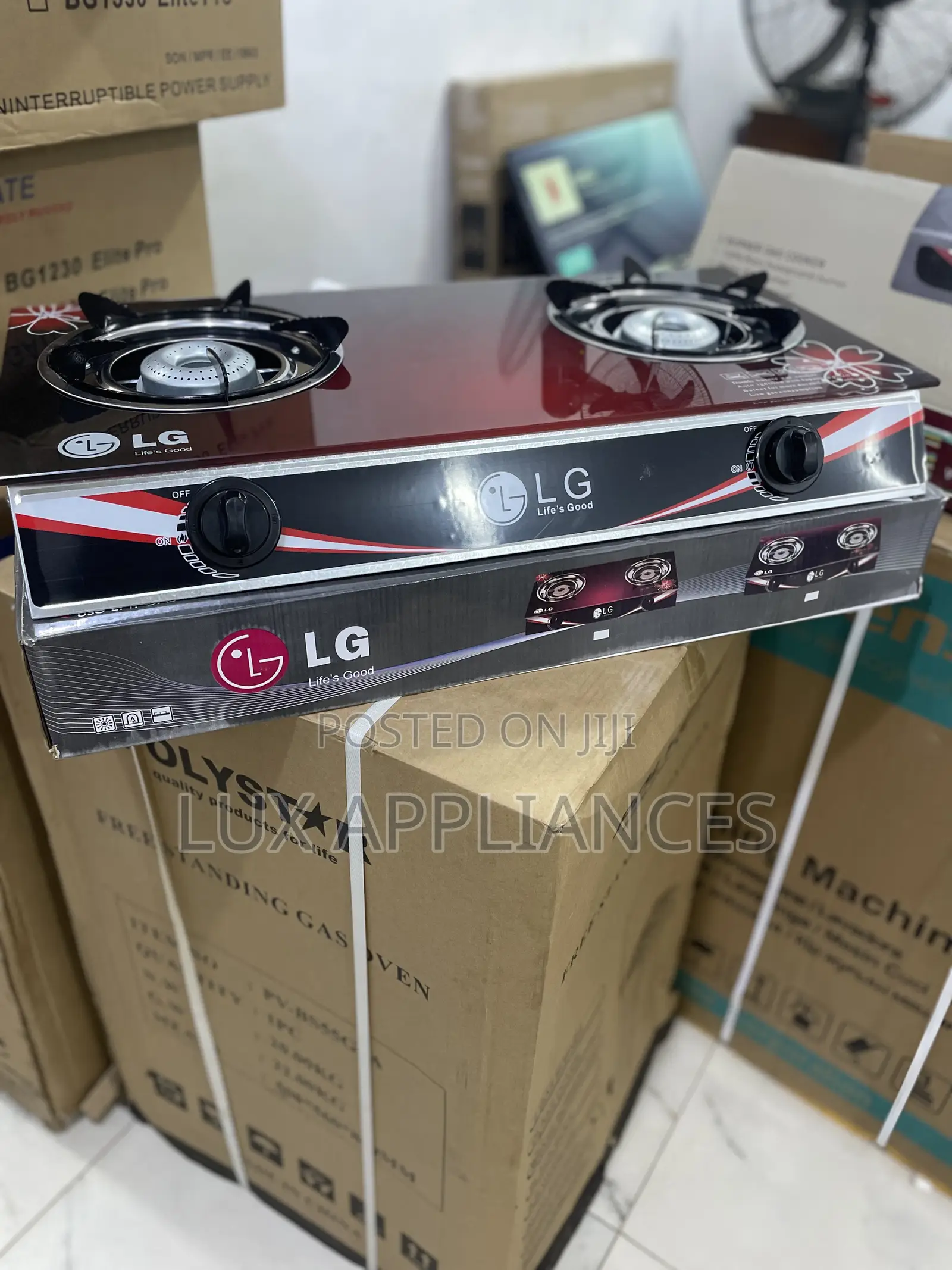 Lg Glass 2 Burner Energy Saving Gas Cooker