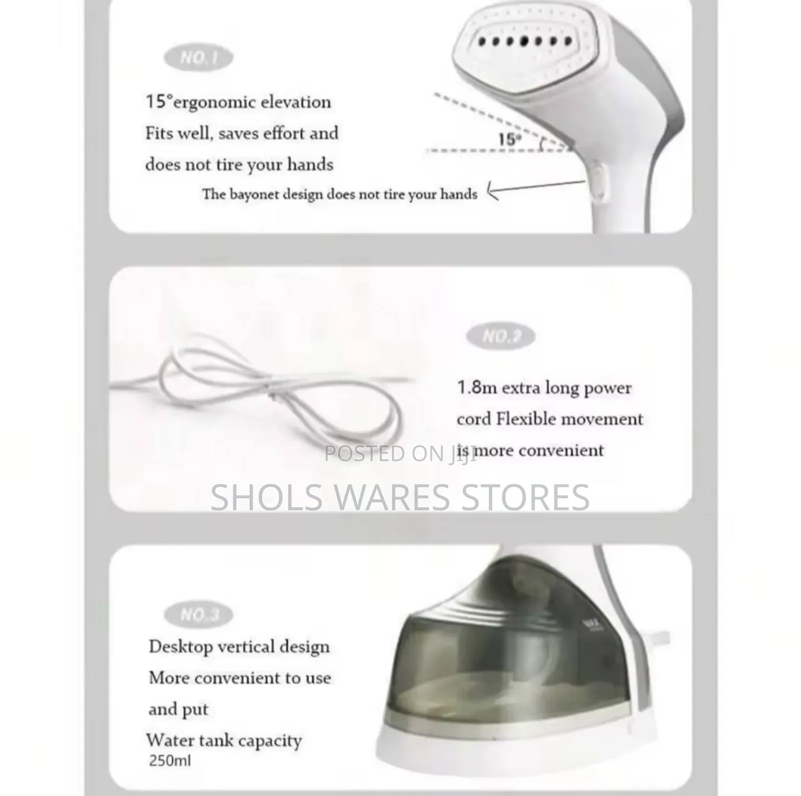 Premium Handheld Garment Steamer- Electric Steam Iron