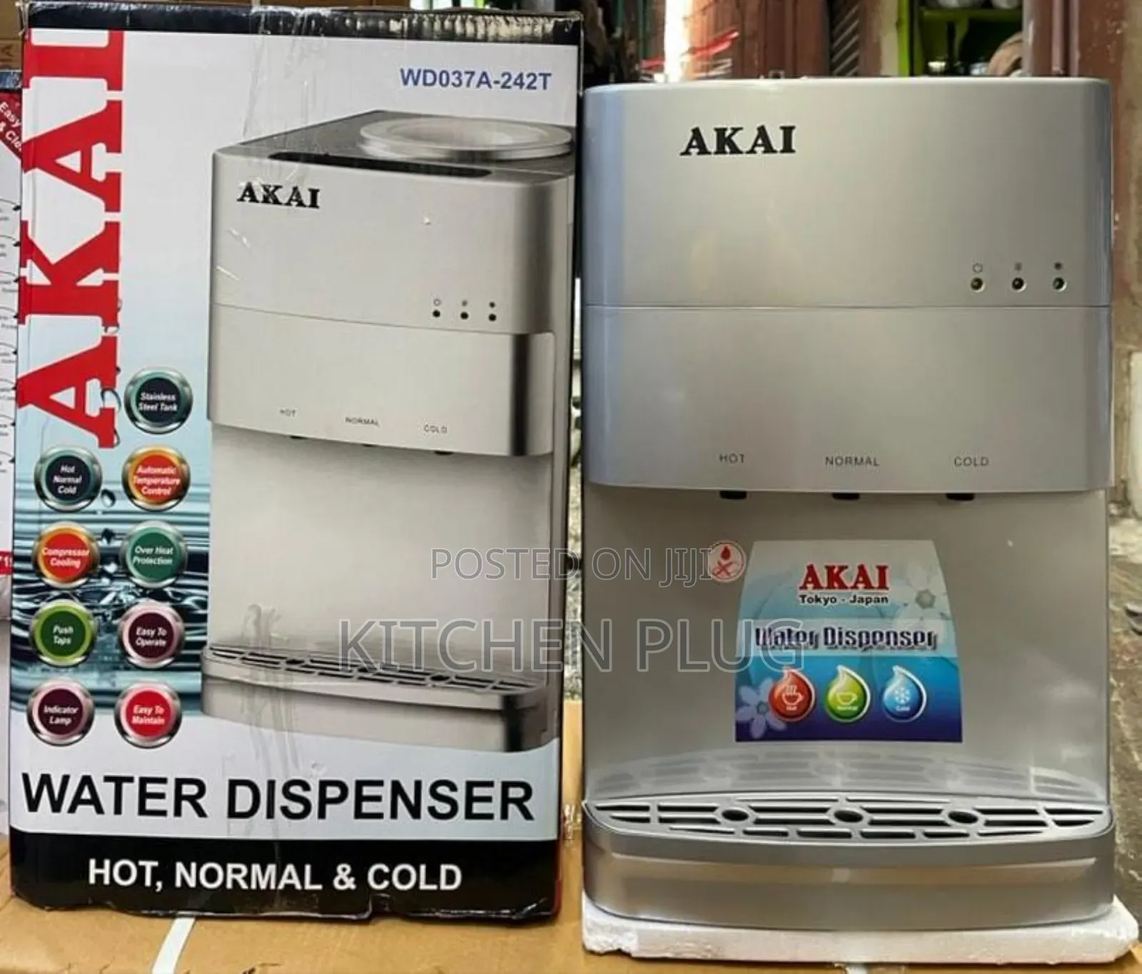 Akai Water Dispenser, Model Wd037a-242t.