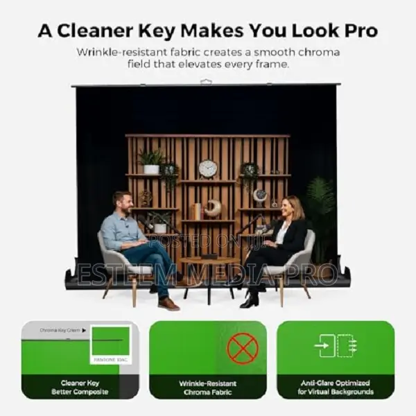 Nearstream Vk50:
Retractable Green Screen
Background(2.35mx2m)