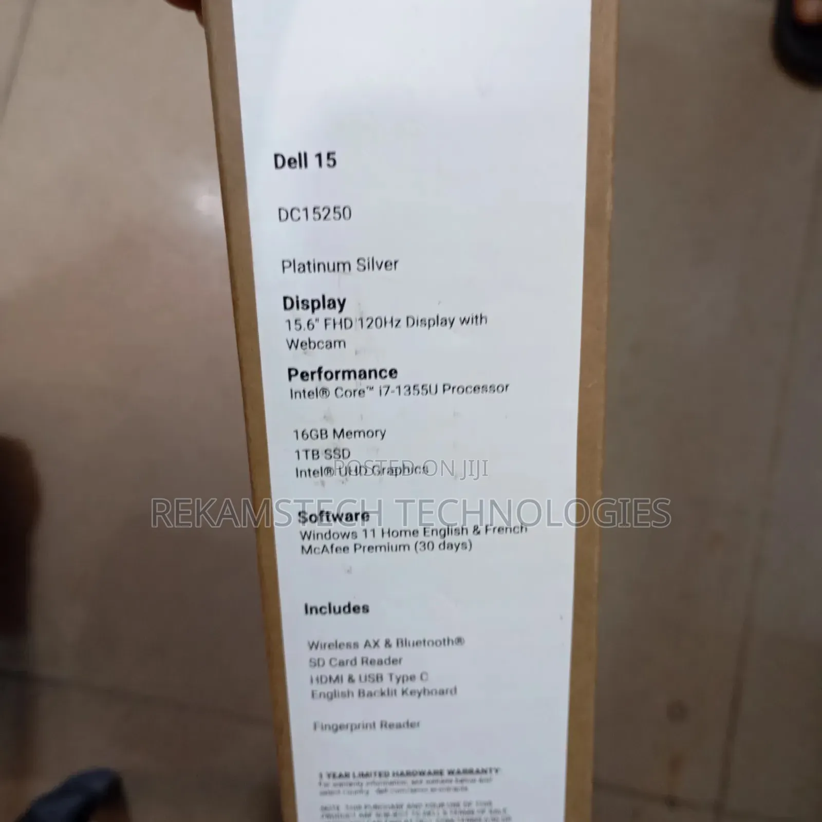 New Laptop Dell G15 5511 16GB Intel Core i7 SSD 1T