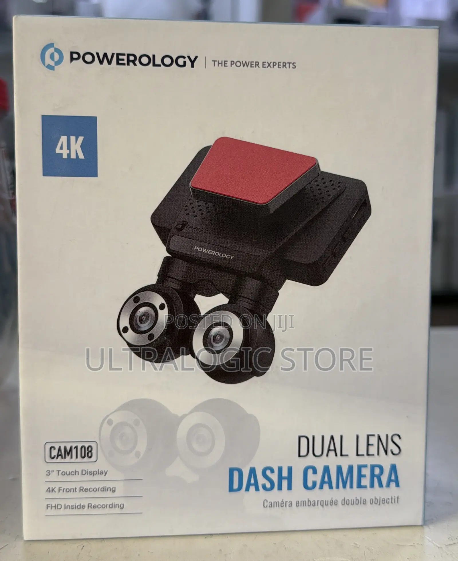 New Powerology Dual Lens 4k Dash Camera