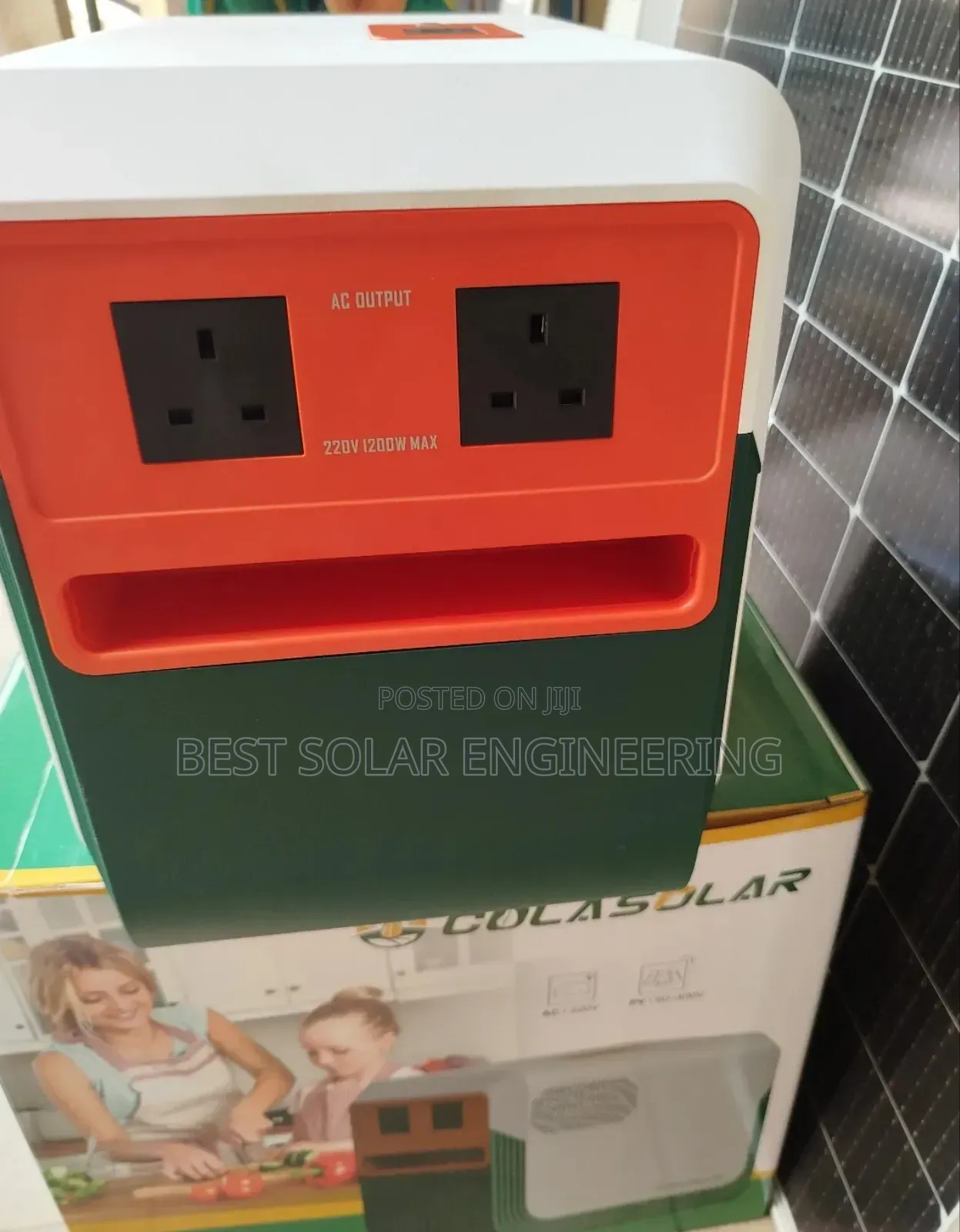 3.6kwh Cola Solar Generator (1200w Output 3.6kwh Battery)