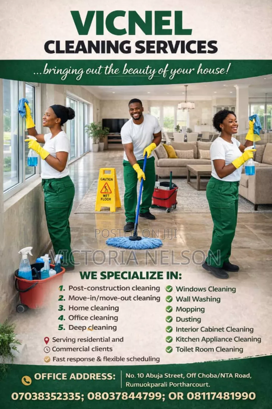 Trusted Cleaning Services in Portharcourt, Rivers State