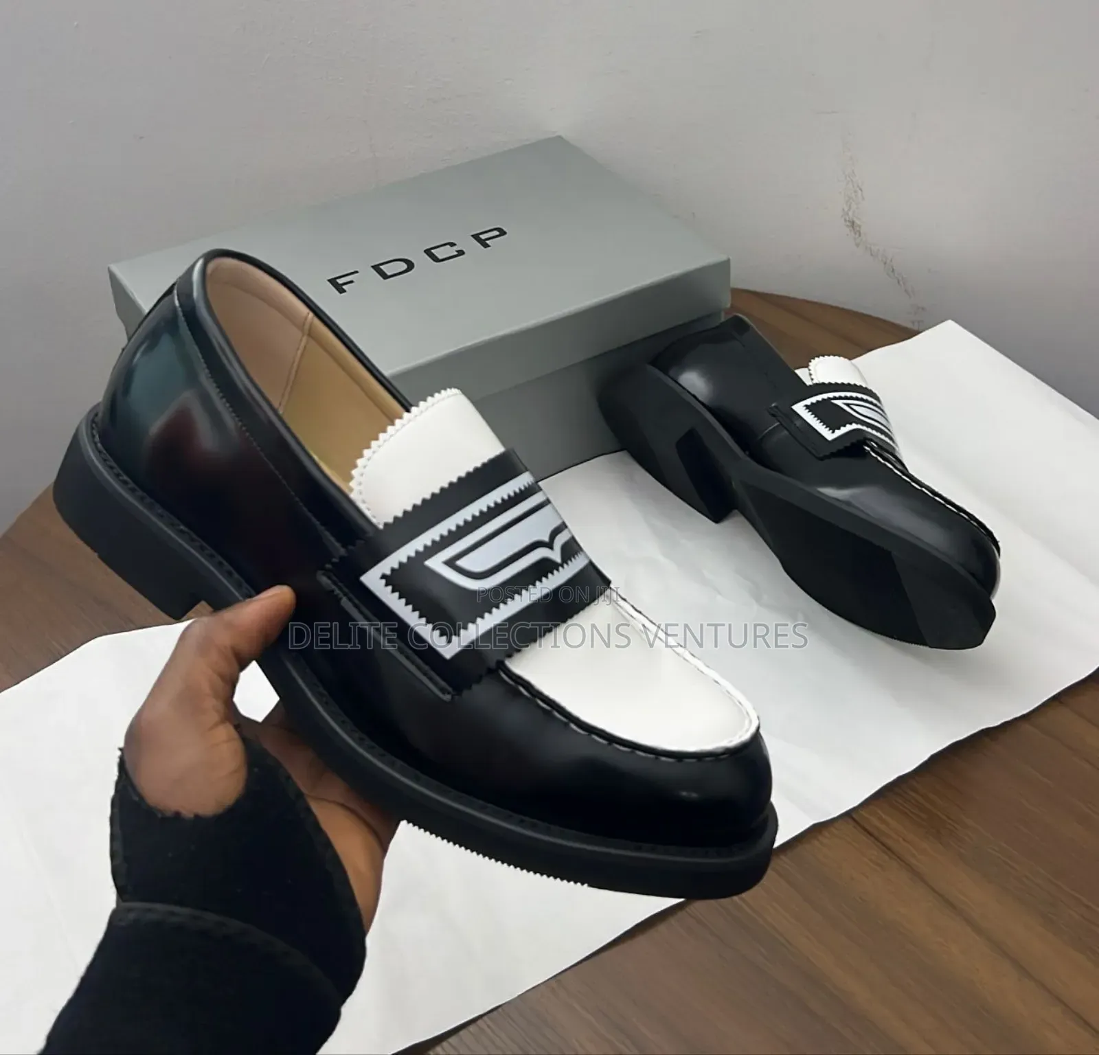 *Fdcp Black Leather Loafers Now Available in 2 Colours