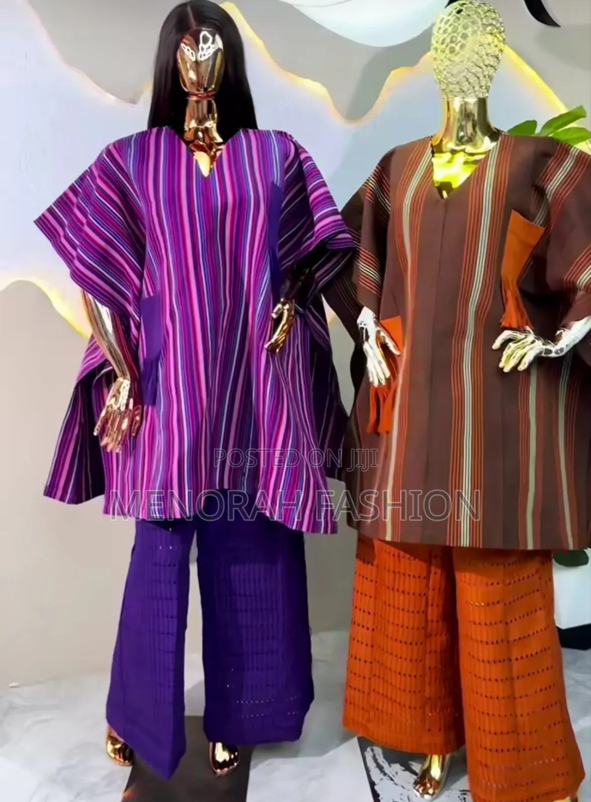 Luxury Aso Oke Plain and Pattern 2 Piece for Exquisite Occasions
