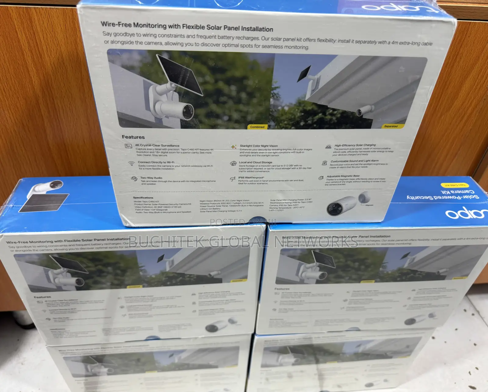 Tp-Link Tapo C460 Solar/Battery-Powered Outdoor Security Camera.