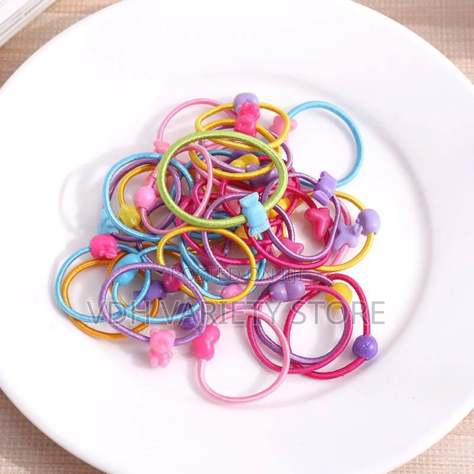50 PCS Quality Kids Hair Rubber Band