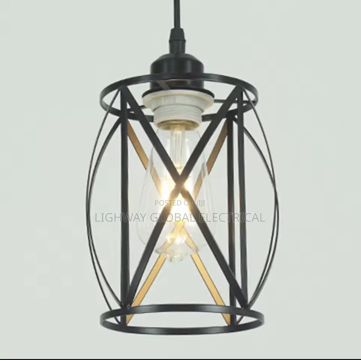Wrought Iron Simple Dropping Pendant Light