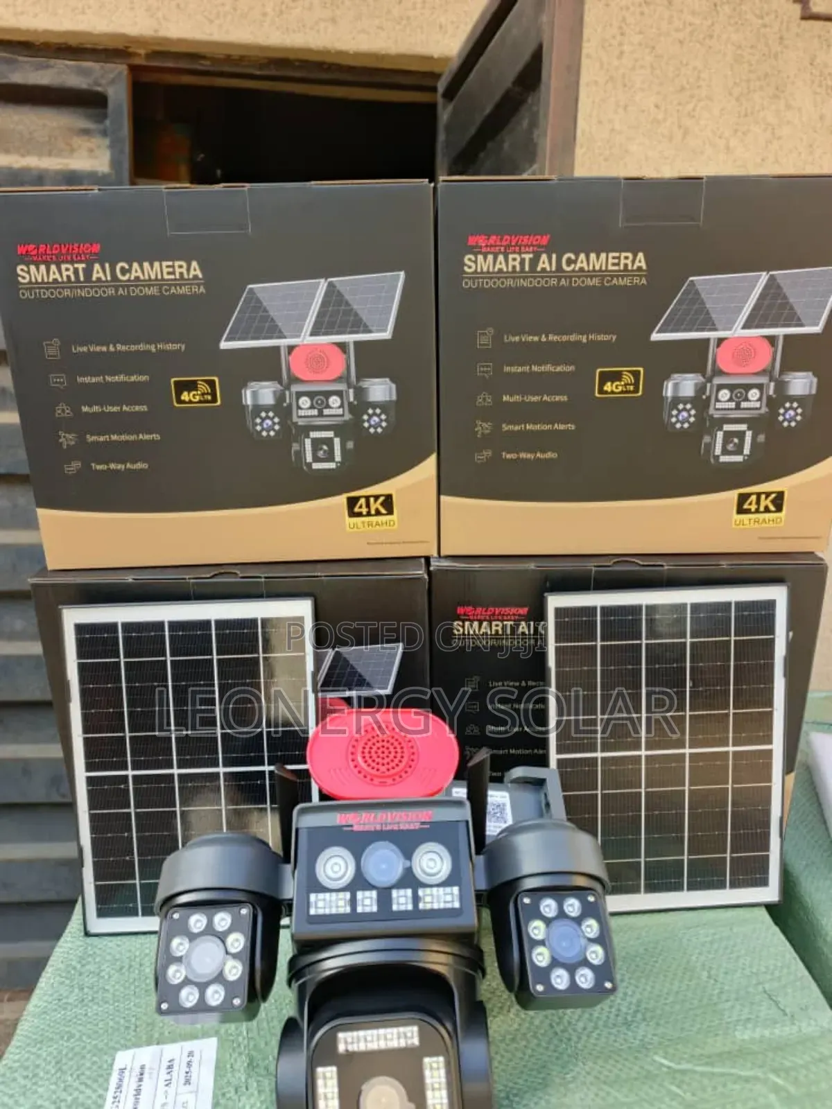 Four Lens Smart Ai 4g Solar Camera