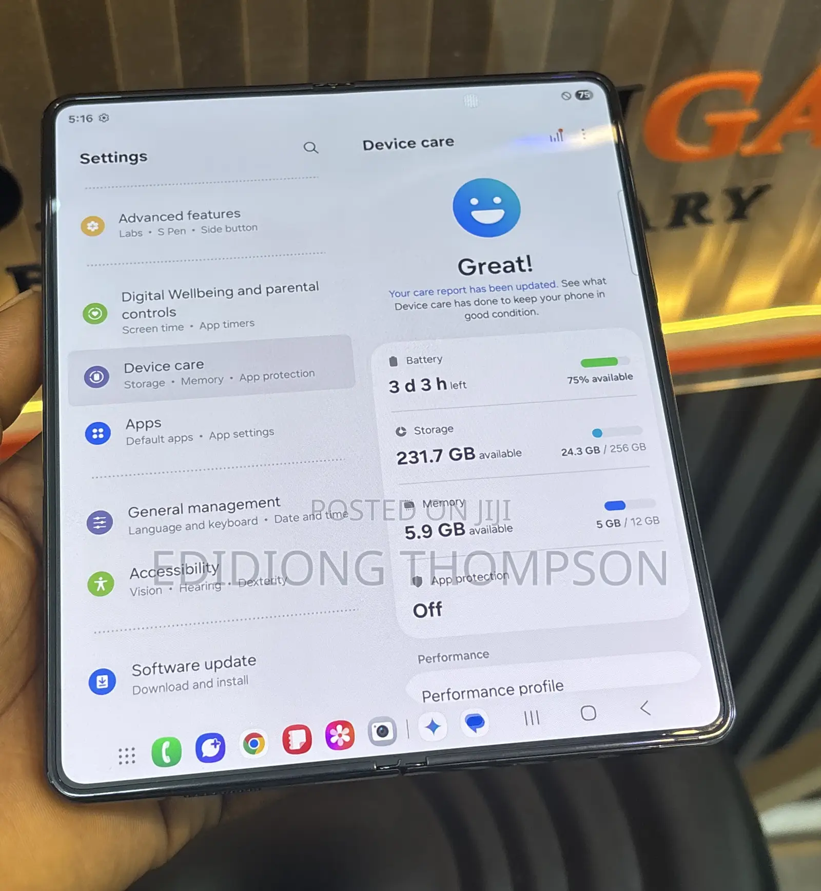 Samsung Galaxy Z Fold 5 256 GB Black