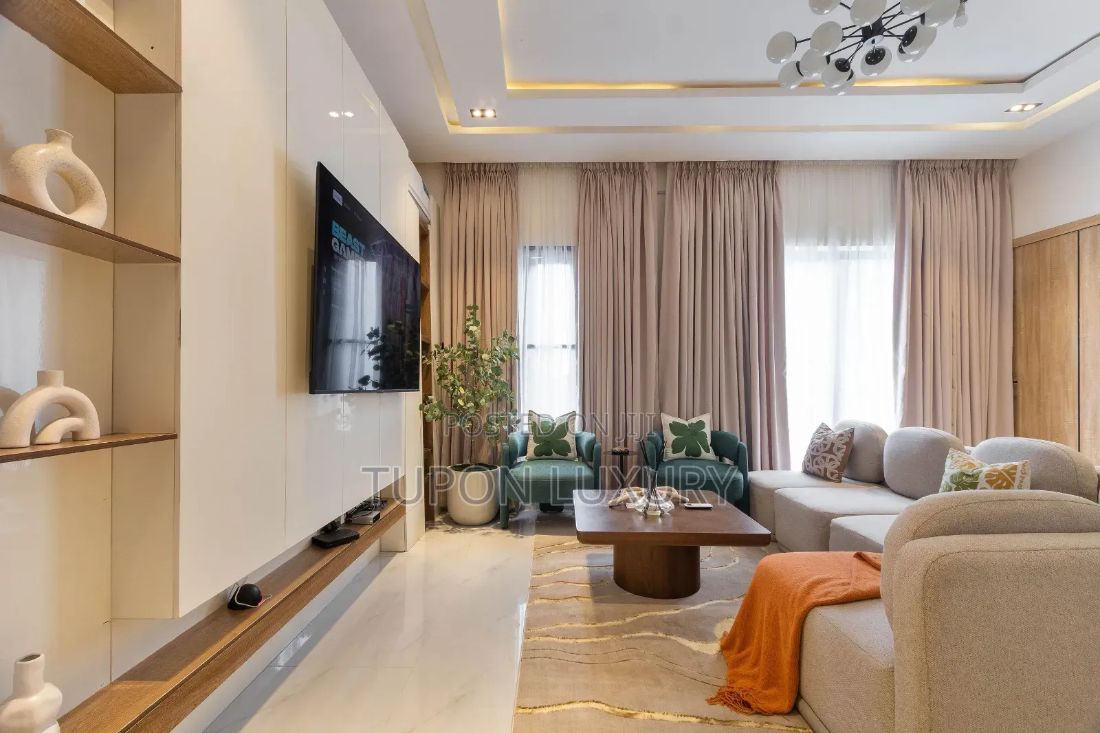 A Fully Automated 2-Bedroom Apartment With Pool , Gym , and Snooker