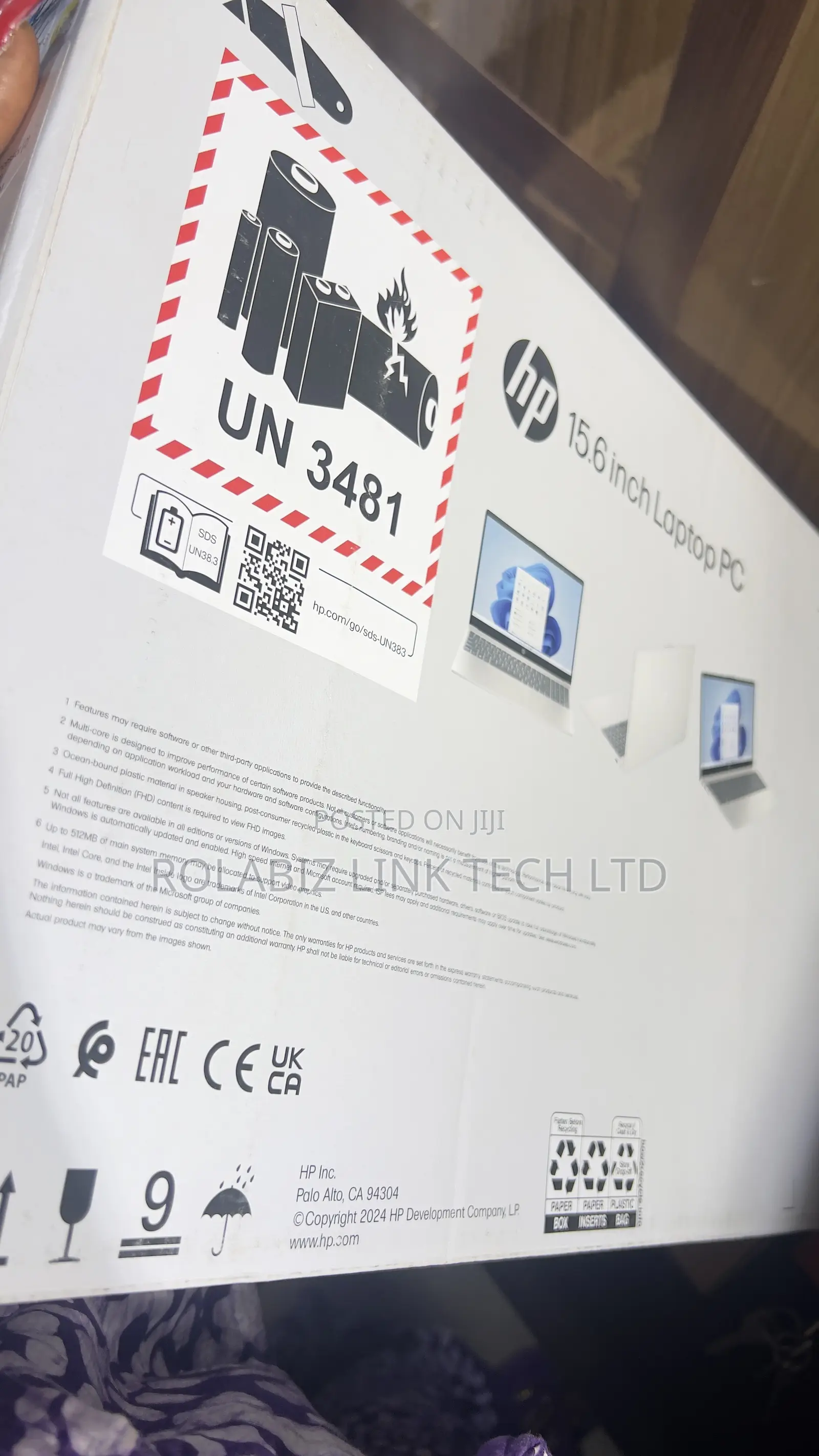 New Laptop HP 15 8GB Intel Core i3 SSD 256GB