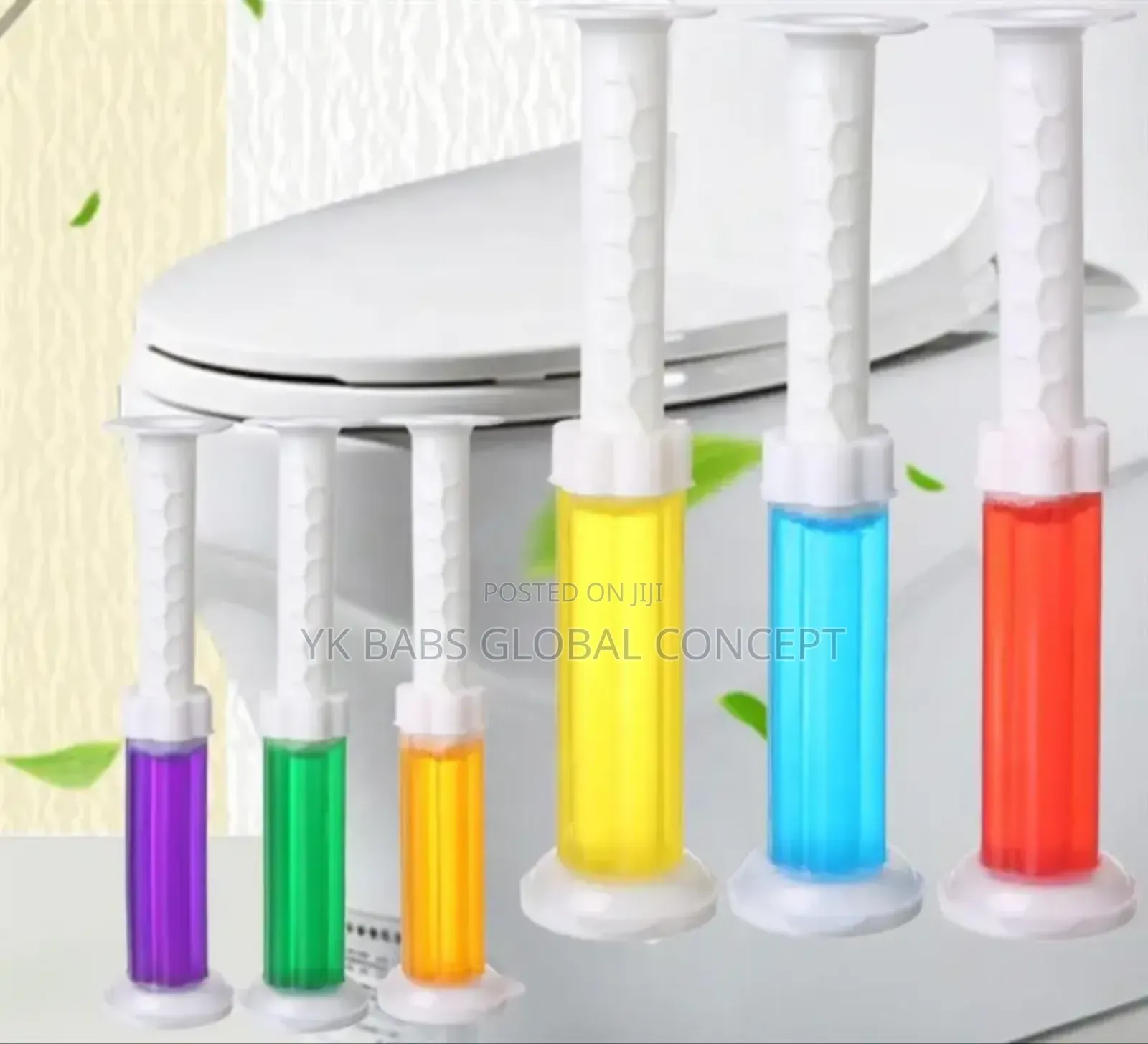 3 Pic's Air Freshener And Toilet Cleaner Flower Gel