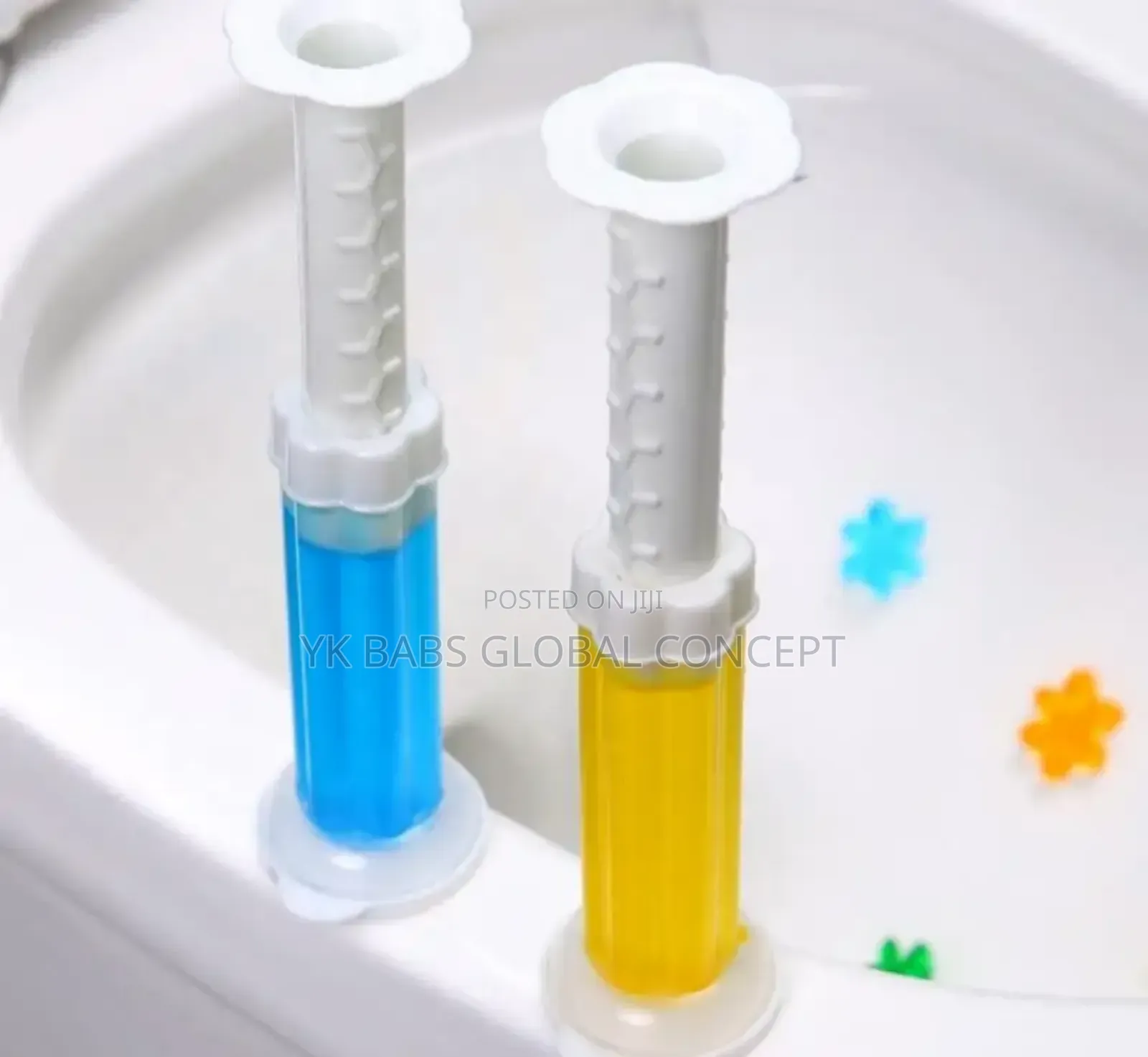 3 Pic's Air Freshener And Toilet Cleaner Flower Gel