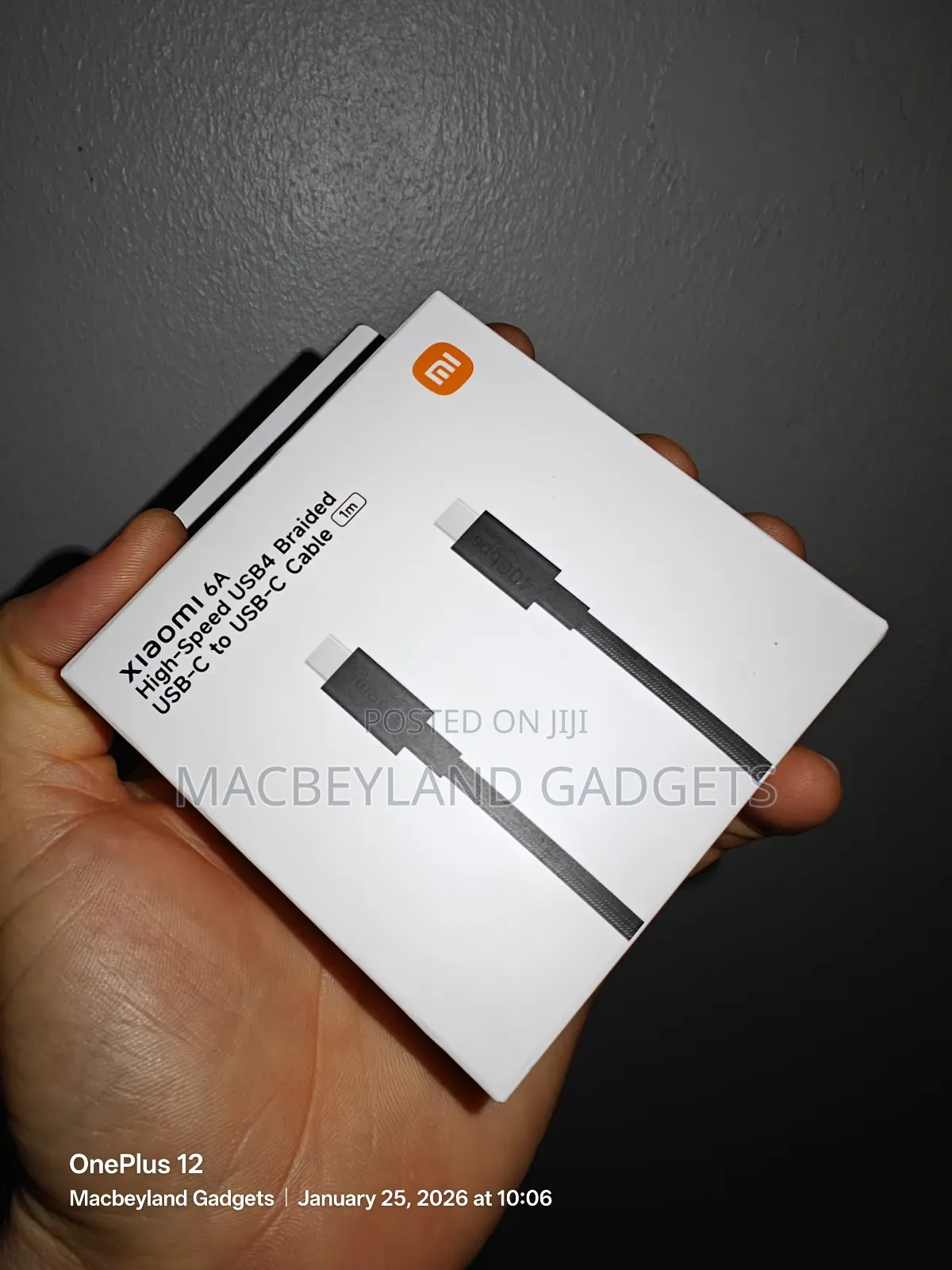 Xiaomi High Speed Braided Usb 4 Type C To Type C Data Cable