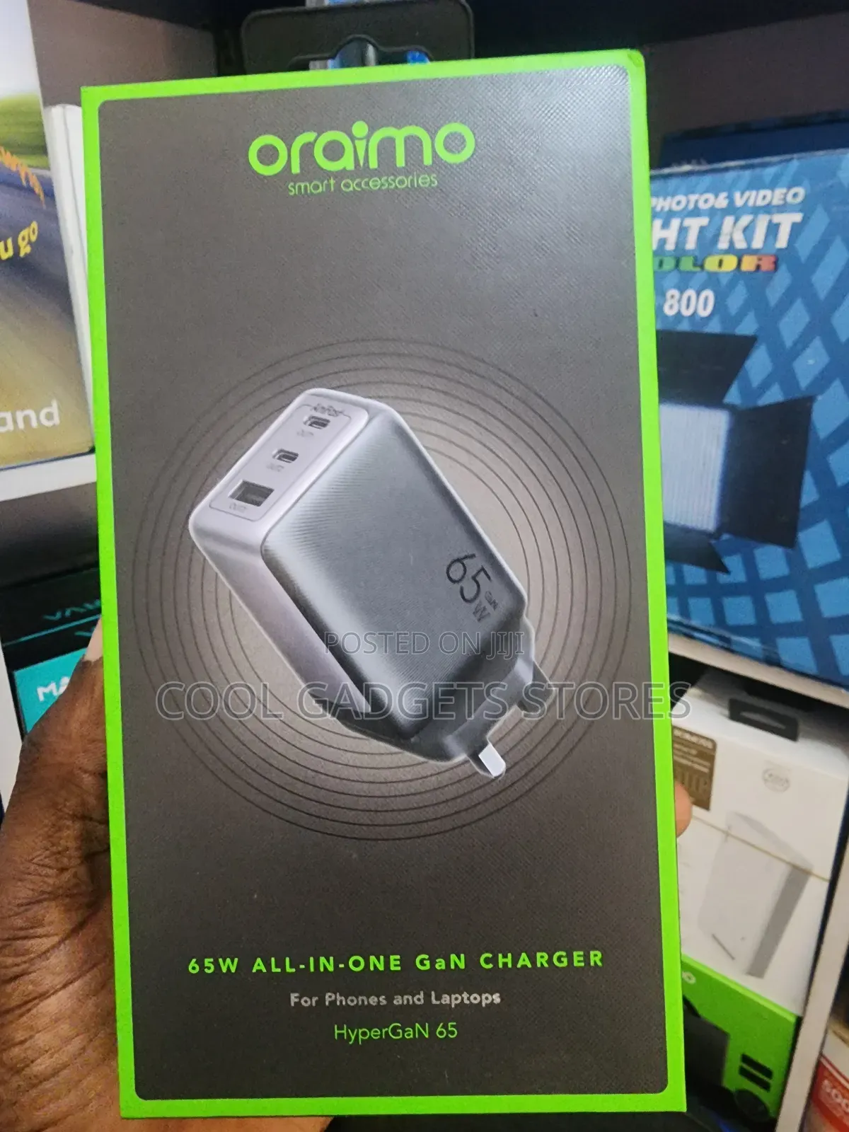 Oraimo Hypergan 65 65w Gan Wall Charger Kit With 100w Cc Cable