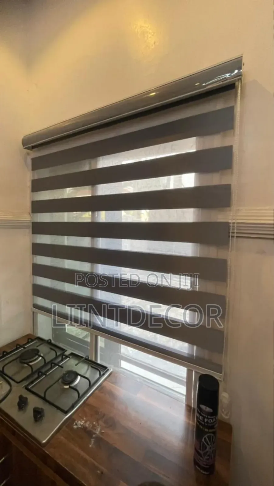High Grade Grey Day and Night Window Blinds.