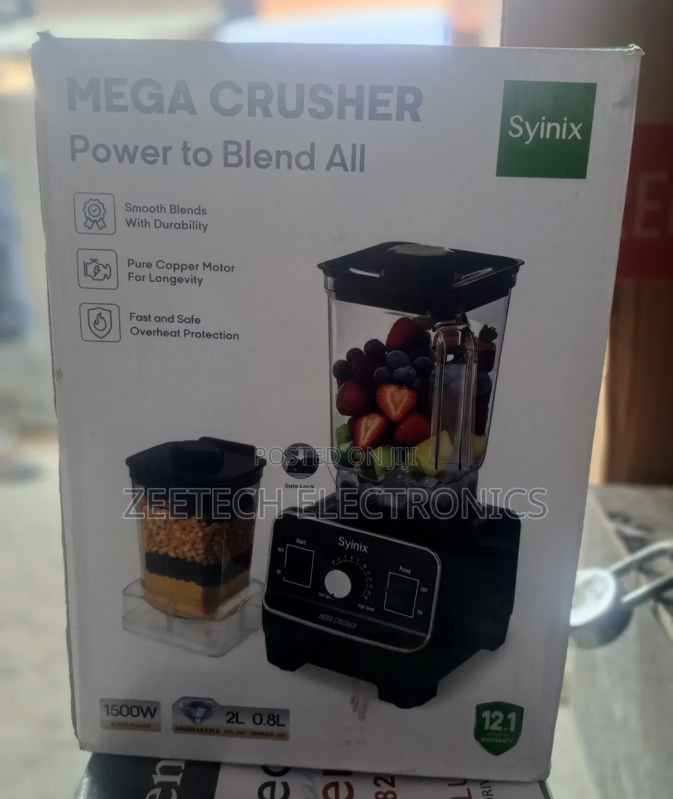Syinix 2.0l Mega Crusher Blender