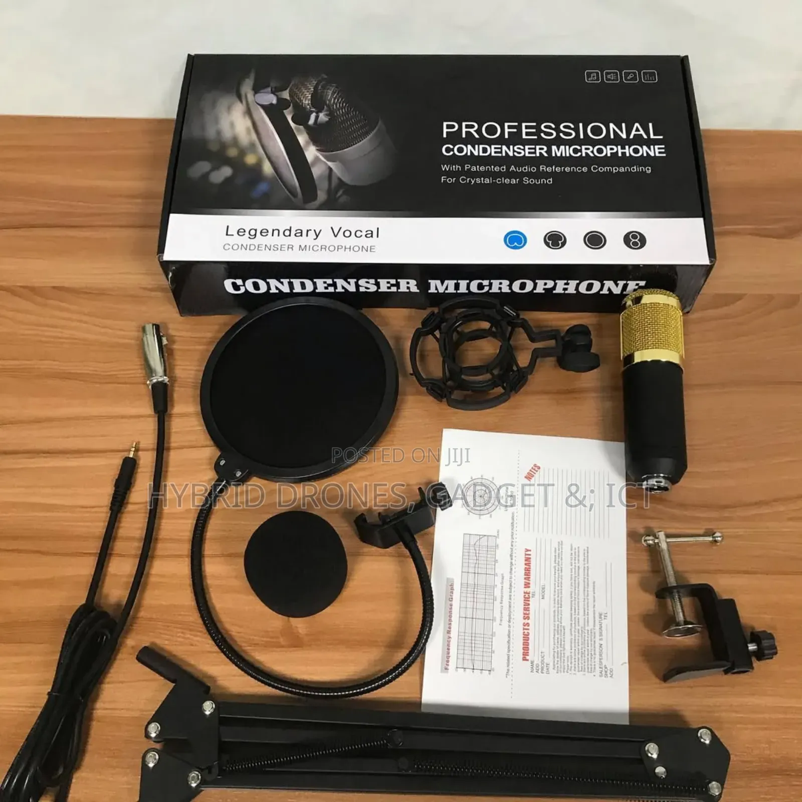 Bm-800 Recording Studio Bundle With Voice Changer and Live Sound Card