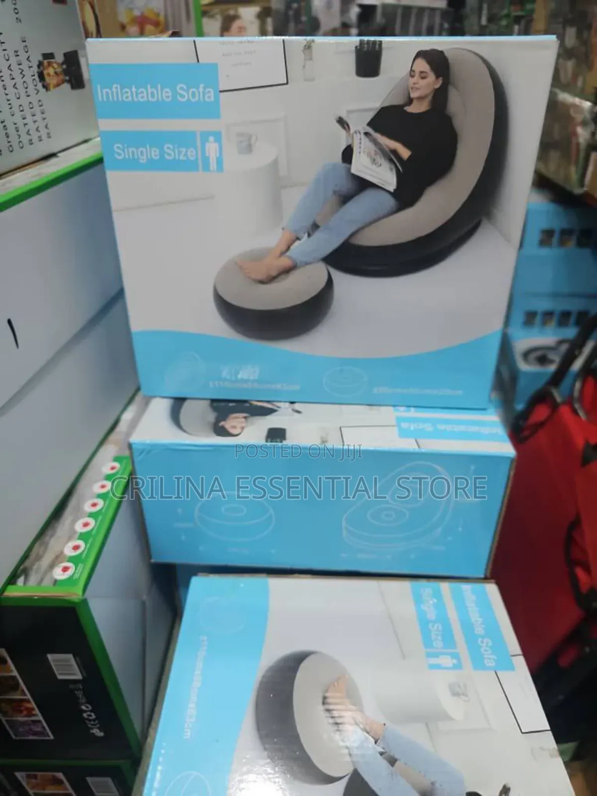 2-in-1 Sofa Lounge Bed Set Recliner With Air Pump