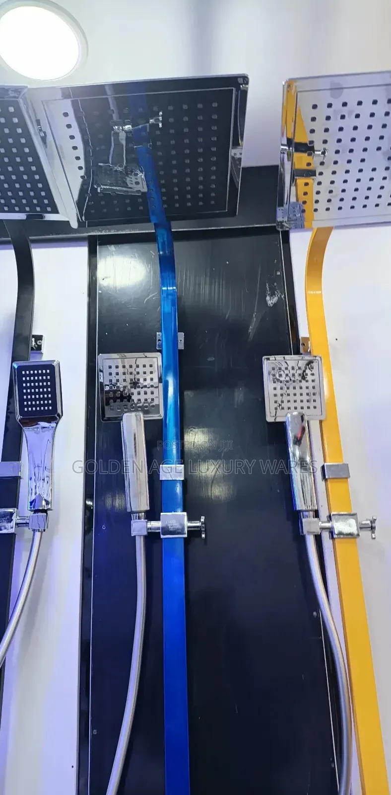 Blue and Stainless Quality Shower