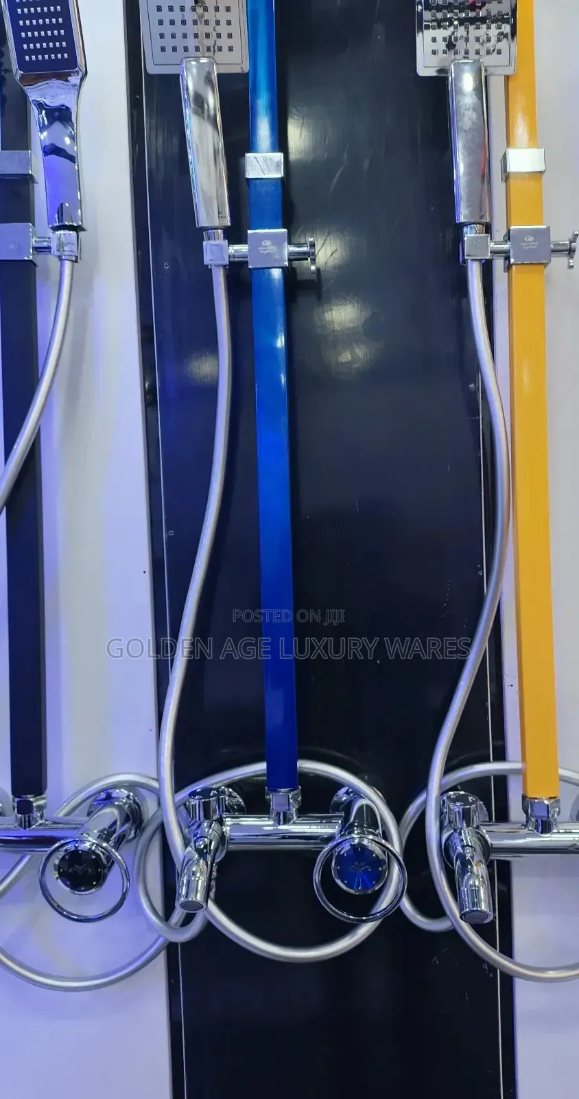Blue and Stainless Quality Shower
