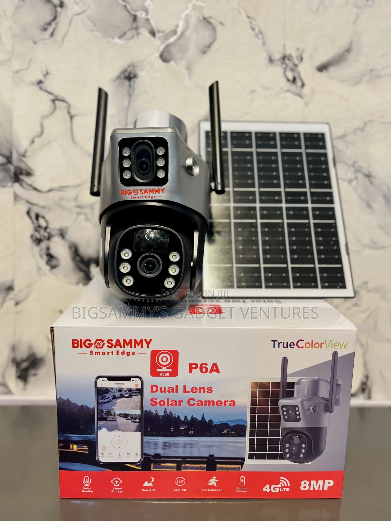 8mp High Quality Dual Lens PTZ Solar Camera