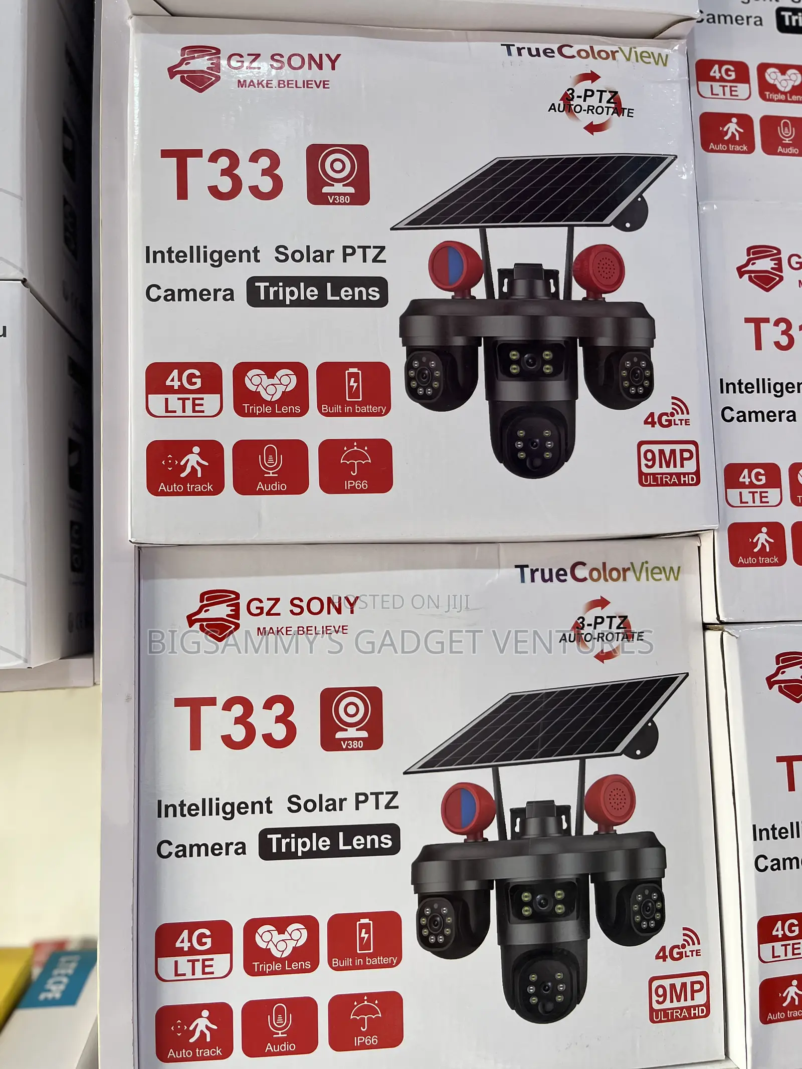 Triple Intelligent Solar PTZ Camera (T33)
