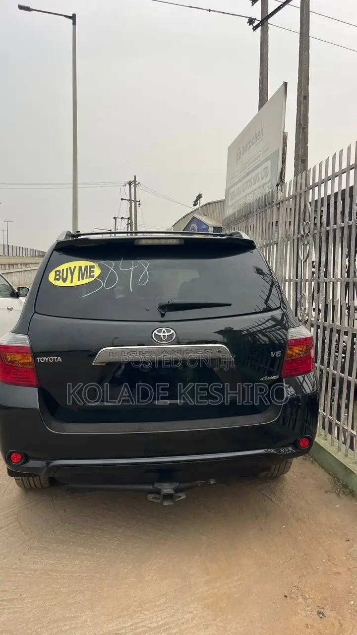 Toyota Highlander 4x4 2008 Black