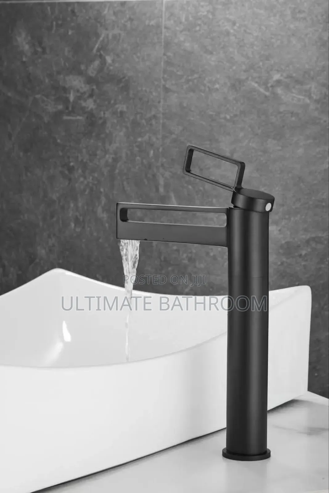 Majestic Black Cabinet Basin Mixer Tap