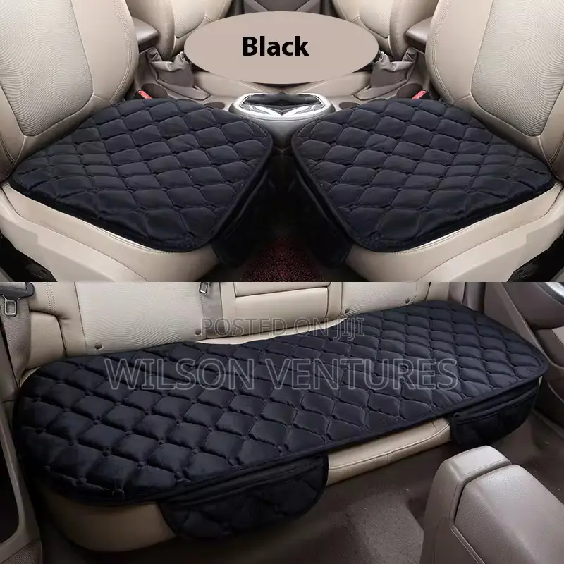Half Car Seat Cover Cushion Set 3pcs No Back Rest