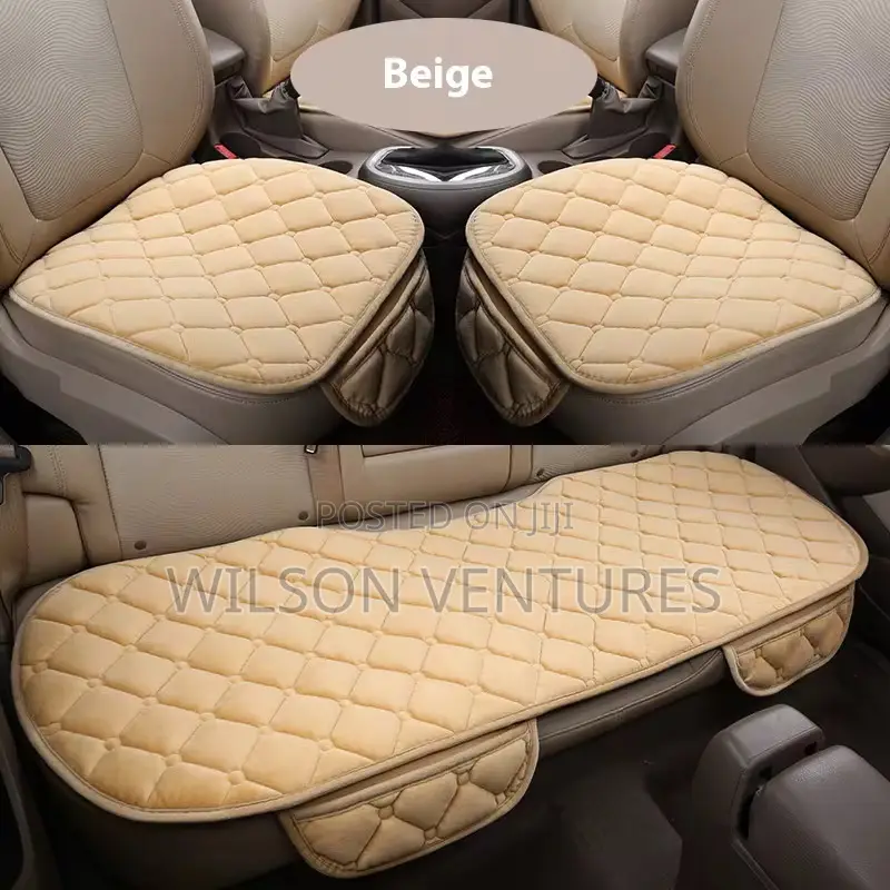 Half Car Seat Cover Cushion Set 3pcs No Back Rest