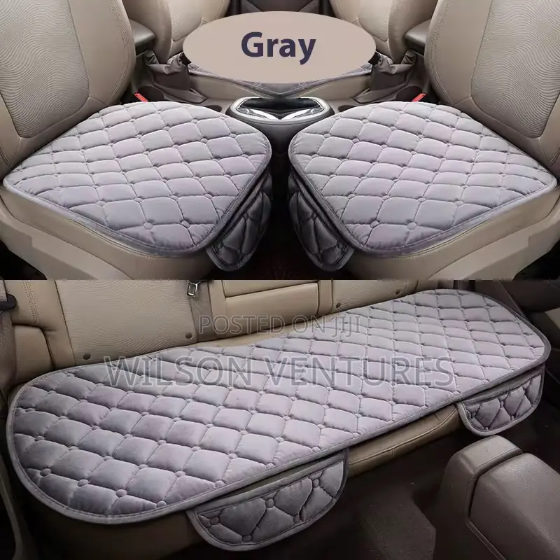 Half Car Seat Cover Cushion Set 3pcs No Back Rest