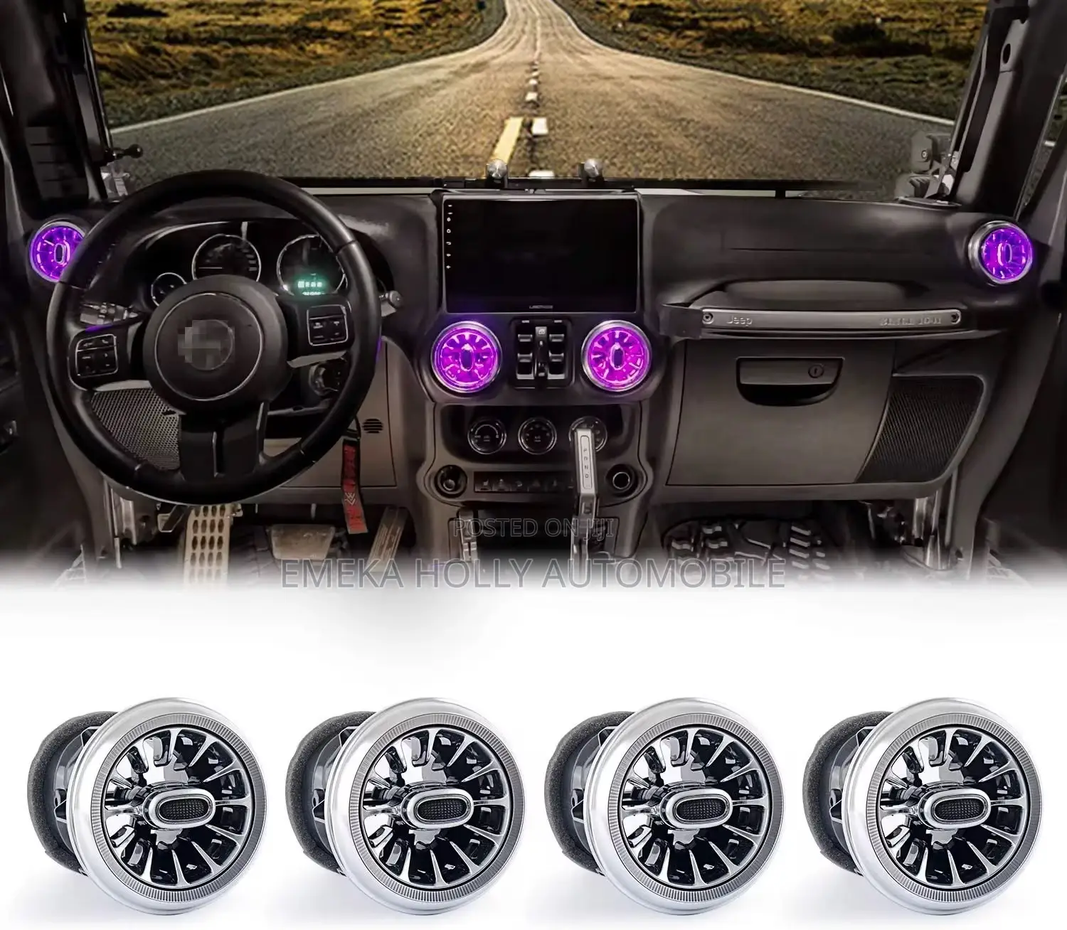Jeep Wrangler Ac Vent Led Type From 2012/2018 Jk/Jku.